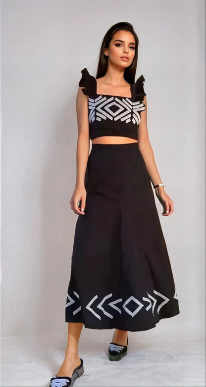 Cristeta - Compleu Fustă și Top