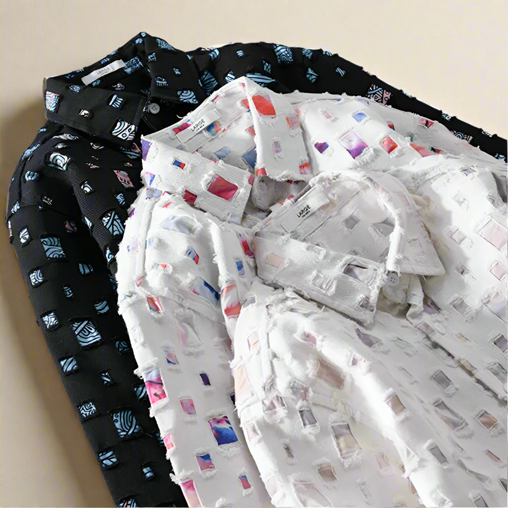 Nazirah - Cămașă Elegantă Cu Mozaic