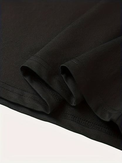 Pantazis - Tricou Eleganță Cu Guler Rotund și Imprimeu Grafic