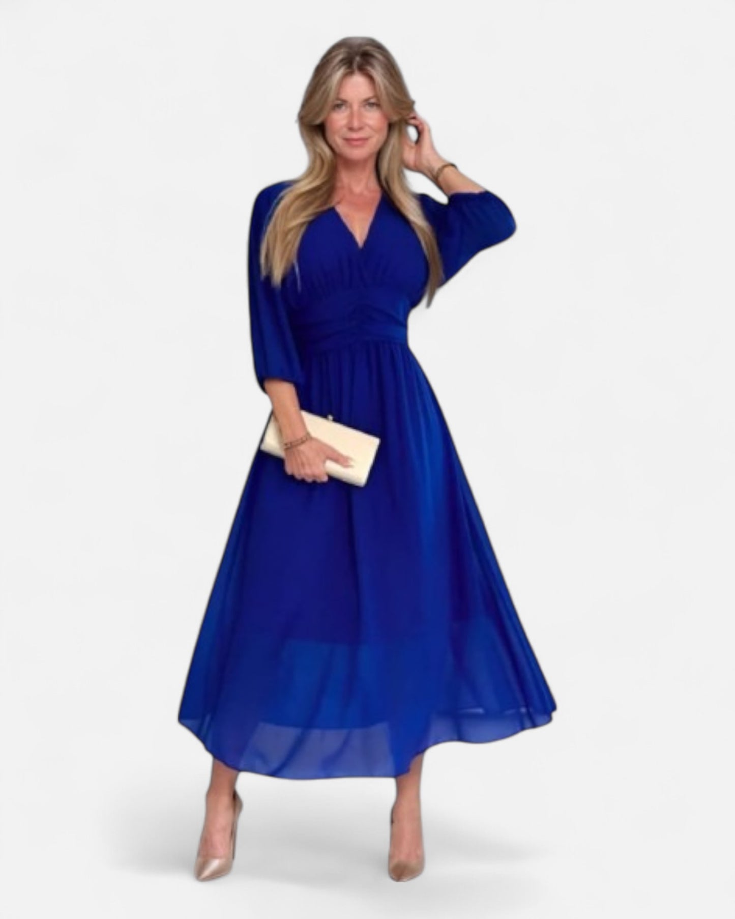 Mathilda™ | Rochie ușoară din chiffon mătăsos