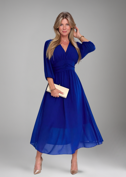 Mathilda™ | Rochie ușoară din chiffon mătăsos