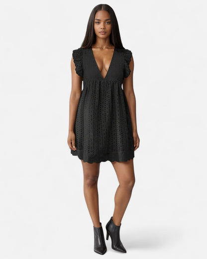 Isabella™ | Rochie mini cu broderie