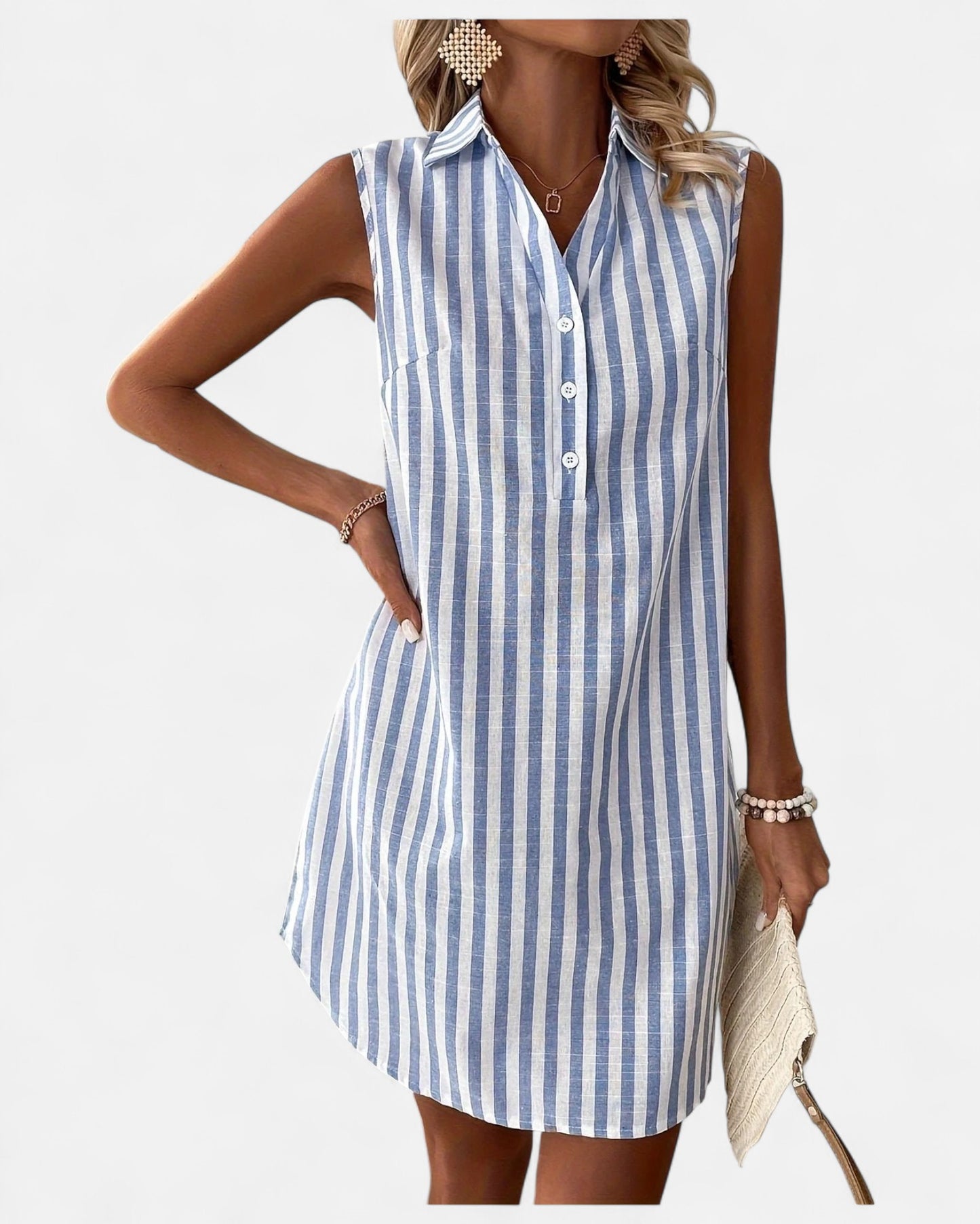 Aureliana - Rochie Camasa Cu Dungi