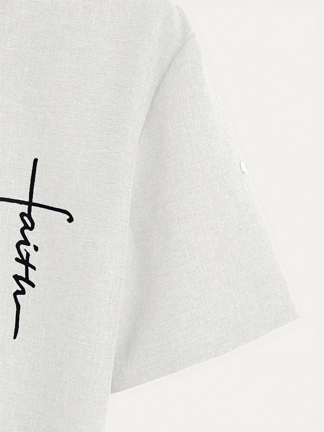 Elliott - Cămașă Elegantă Cu Mâneci Scurte și Guler înalt