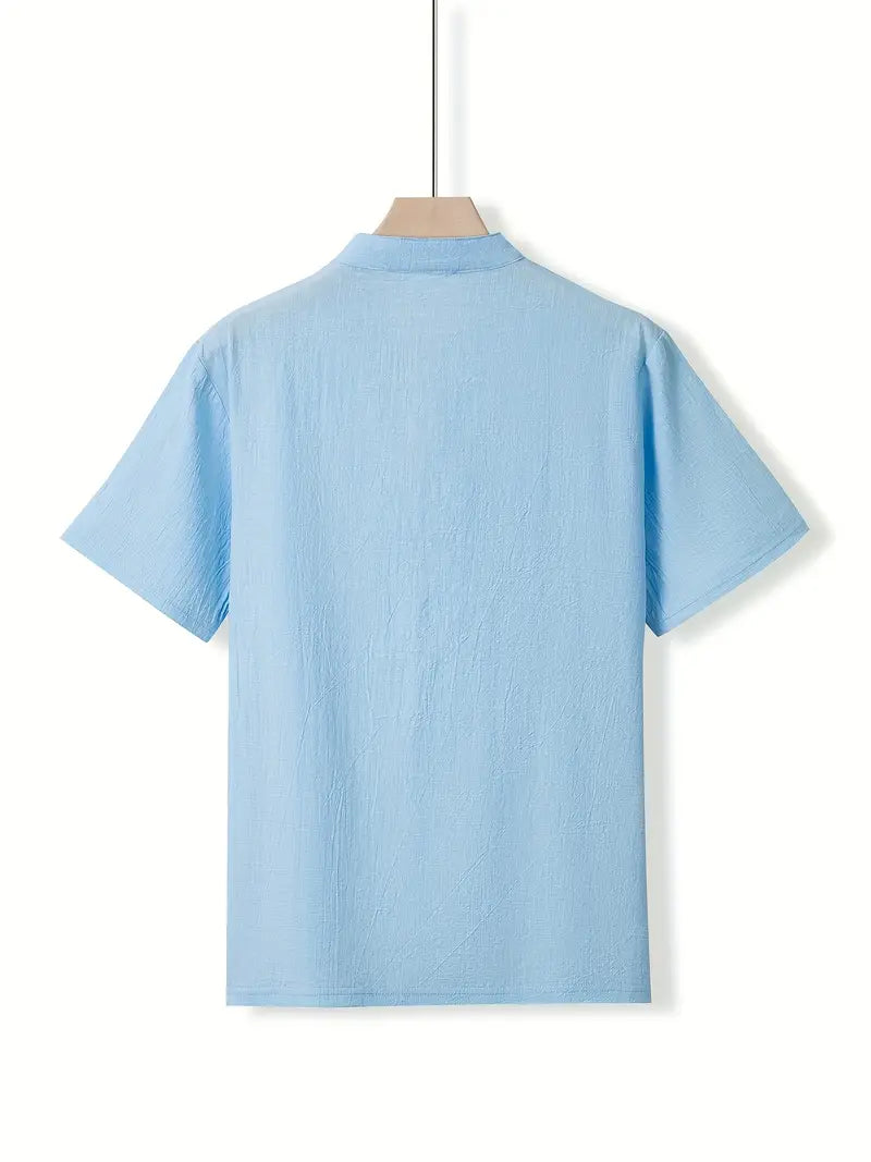 Vaughn - Cămașă Elegantă Cu Mâneci Scurte