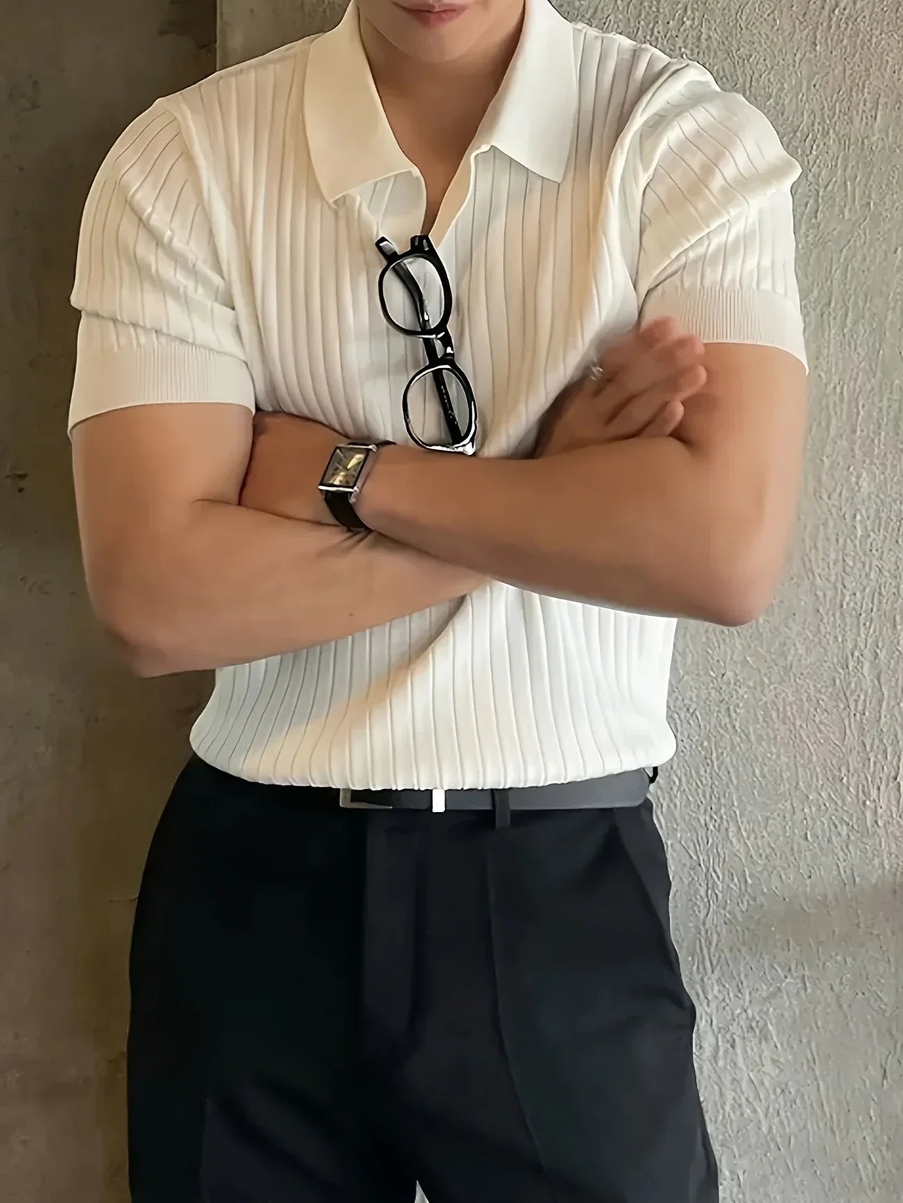 Avgustin - Tricou Polo Casual Cu Mâneci Scurte