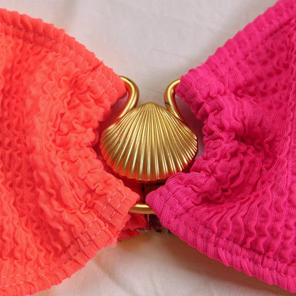 Tudora™ – Bikini Asimetric cu Talie Înaltă