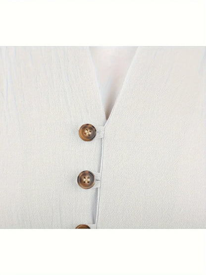 Shayne - Bumbac Ușor și Lenjerie Mâneci lungi Cămașă