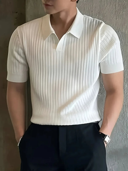 Avgustin - Tricou Polo Casual Cu Mâneci Scurte