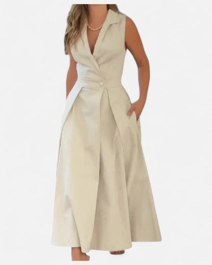 Amancia | Rochie Midi cu Decolteu în Formă de V