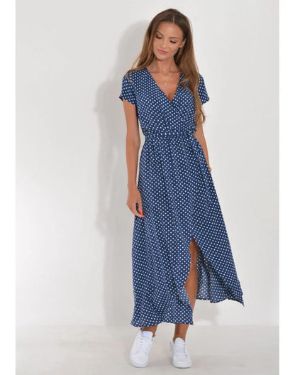 Agnieska - Rochie elegantă cu decolteu în formă de V