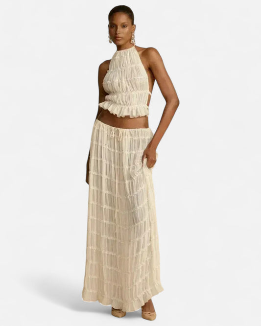 Frida - Top Plisat Fără Spate