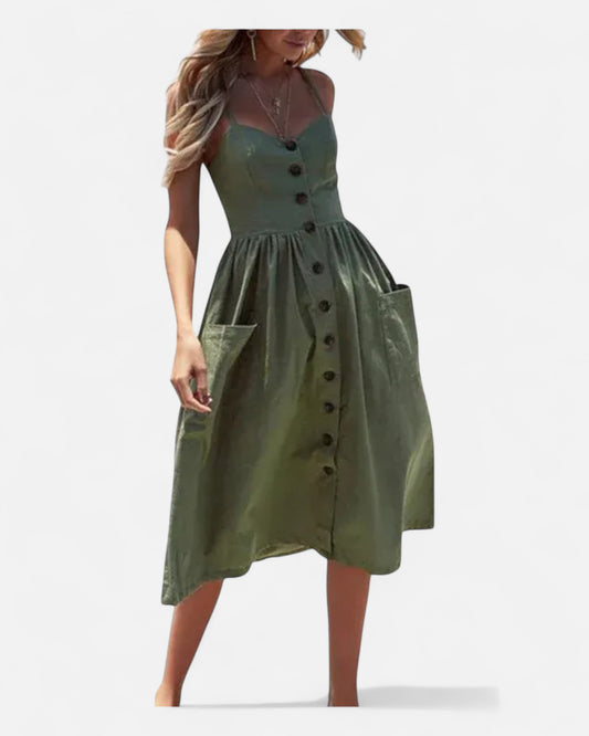 Aurora™ | Rochie Midi cu buzunare