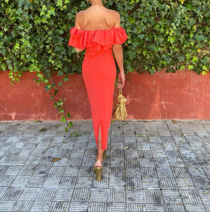 Lorena™ | Rochie bodycon fără umeri